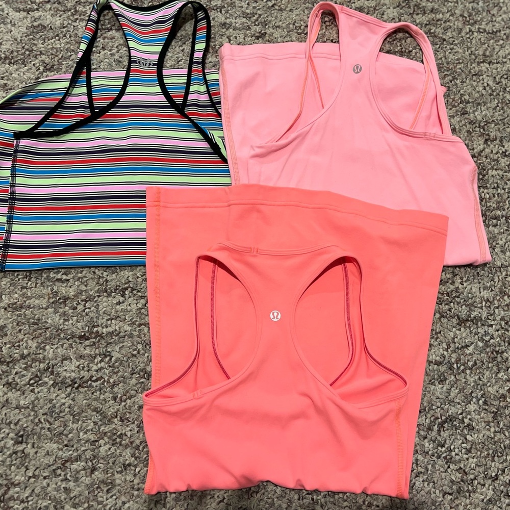 Lot of 3 crbs lululemon (size 4) including seawheeze crb